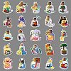 50Pcs Bottle & Rabbit PET Waterproof Stickers PW-WG07AF4-01-5