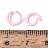 Spray Painted Iron Open Jump Rings IFIN-T017-04B-24-2