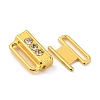 Zinc Alloy Rhinestone Bikini Clips FIND-WH0032-07G-3