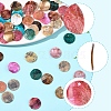 56Pcs 5 Colors Spray Painted Natural Akoya Shell Pendants SHEL-FS0001-09-2