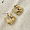 Retro Brass Huggie Hoop Earrings for Women TC8176-10-1