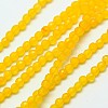 Natural White Jade Beads Strands G-A129-3mm-B01-1