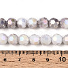 Anti-Tarnish Electroplate Glass Beads Strands EGLA-T021-8mm-15-01-4