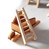 Wooden Stairs Miniature Ornaments PW-WG14056-01-3