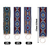 3Pcs Vintage Polyester Ribbon Keychain KEYC-TAC00048-3
