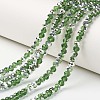Electroplate Transparent Glass Beads Strands EGLA-A034-T3mm-M17-1