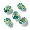 Handmade Foil Lampwork Beads Strands FOIL-Z001-06A-2