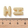 Rack Plating Brass Micro Pave Cubic Zirconia Slide Charms KK-C084-34G-H-3