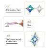 2Pcs 2 Colors 201 Stainless Steel Connector Charms/Links STAS-TA0005-63-5