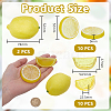 22Pcs 3 Styles Plastic Simulated Lemon DJEW-AR0001-15B-2