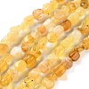 Natural Yellow Opal Beads Strands G-P497-01C-37-1