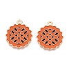 Thanksgiving Day Theme Alloy Enamel Pendants ENAM-T020-35H-1