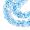 Crackle Transparent Glass Beads Strands GLAA-N068-02A-03-4