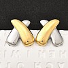 304 Stainless Steel Stud Earrings EJEW-D308-02PG-1