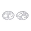 Non-Tarnish 201 Stainless Steel Filigree Pendants X-STAS-S118-060-2