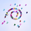 Spray Painted Crackle Glass Beads CCG-YW0001-02-6mm-9