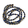 2 Strands Electroplate Opaque Color Glass Beads Strands EGLA-YW0005-26A-1
