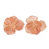 Spray Painted Iron Bead Caps IFIN-Z004-02D-2