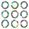 WADORN 25Pcs Natural Abalone Shell/Paua Shell Cabochons SHEL-WR0001-01-1