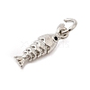 Brass Micro Pave Cubic Zirconia Charms KK-C139-29B-P-2