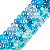 3 Strands 3 Style Electroplate Glass Beads Strands EGLA-TADJ0001-11B-2