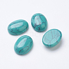 Synthetic Green Turquoise Cabochons G-F501-01-10x12mm-1