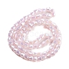 Electroplate Glass Beads Strands EGLA-D030-J4mm-B03-3