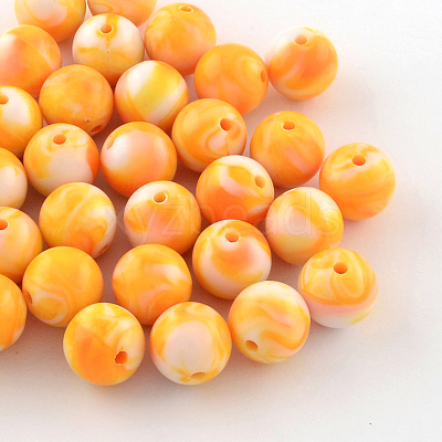 Opaque Acrylic Beads X-SACR-R853-8mm-M-1