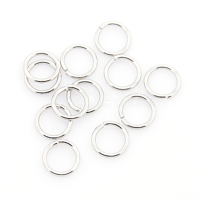 Tarnish Resistant 304 Stainless Steel Open Jump Rings STAS-J013-10x0.8mm-01-1