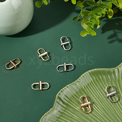 9Pcs 3 Colors Adjustable Iron Buckles for Chain Strap Bag IFIN-BBC0001-04A-1