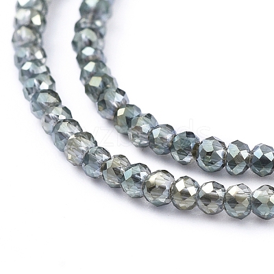 Electroplate Glass Beads Strands EGLA-F149-FR-02-1