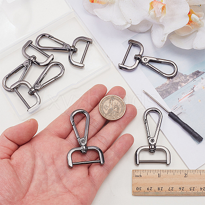 6Pcs Zinc Alloy Swivel Clasps FIND-SP0005-67B-1