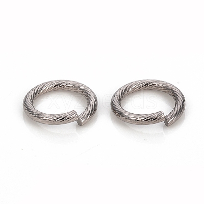Non-Tarnish 304 Stainless Steel Open Jump Rings STAS-I150-08B-P-1