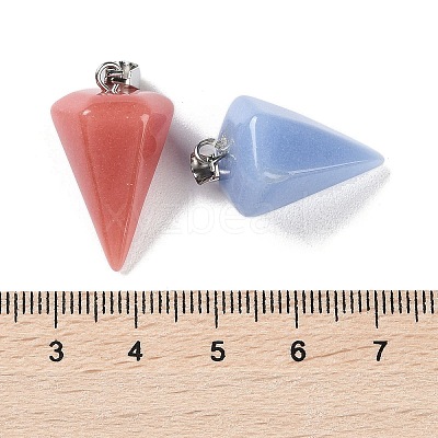 Synthetic Noctilucent Stone/Luminous Stone Pendants G-Z054-04A-1