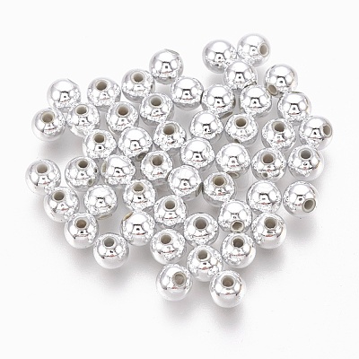 ABS Plastic Beads X-KY-G007-3mm-S-1