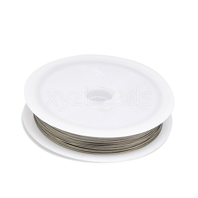 Tarnish Resistant DIY Jewelry Thread Findings Colored Tiger Tail Wire TWIR-O001-0.45mm-03-1
