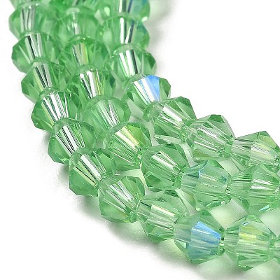 Transparent Electroplate Glass Beads Strands EGLA-A039-T2mm-L24-1