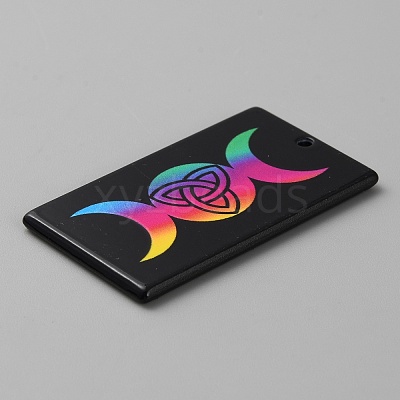 Printed Acrylic Pendants OACR-WH0036-23M-1