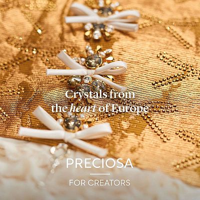 Preciosa® MAXIMA Crystal Round Stones Y-PRC-RBSS18-33400-1