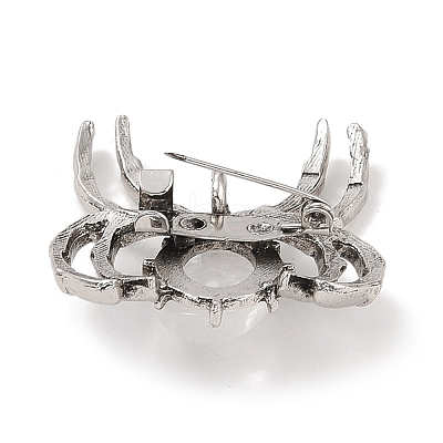 Natural Quartz Crystal Brooches G-A224-01AS-14-1