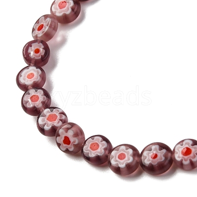 Handmade Millefiori Lampwork Beads Strands LAMP-G164-11J-1