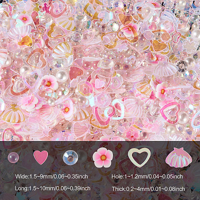 Handmade Polymer Clay Cabochons CLAY-TADJ0001-01C-1