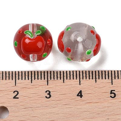 Handmade Glass Enamel Beads Strands LAMP-A001-A09-1