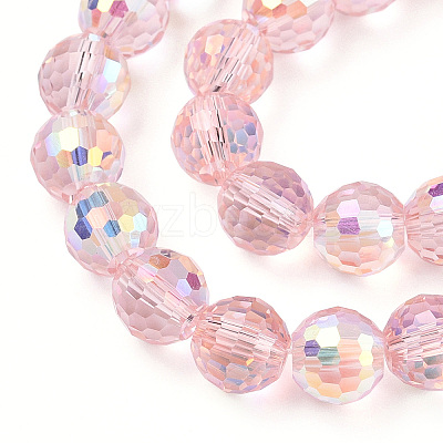 Transparent Electroplate Glass Beads Strands LS-EGLA-N012-001-B06-1