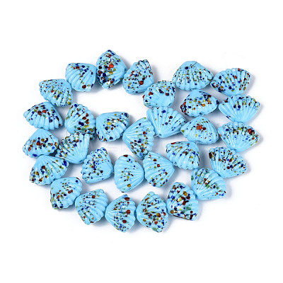 Handmade Lampwork Beads Strands LAMP-T026-03C-1