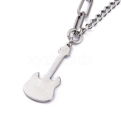 Non-Tarnish 304 Stainless Steel Double Layer Necklaces NJEW-M181-07P-1