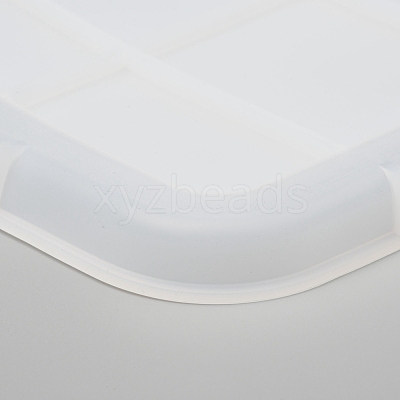 Rectangle Handle Dinner Plate Silicone Molds X-DIY-L021-59-1