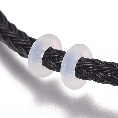 Braided 304 Stainless Steel Wire European Style Bracelets Making AJEW-D047-02A-01CG-1