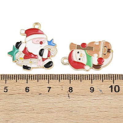 Christmas Alloy Enamel Pendants ENAM-G234-01H-1