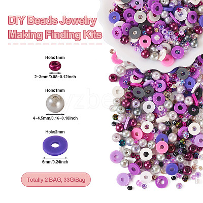 DIY Beads Jewelry Making Finding Kits DIY-TAC0009-10H-1